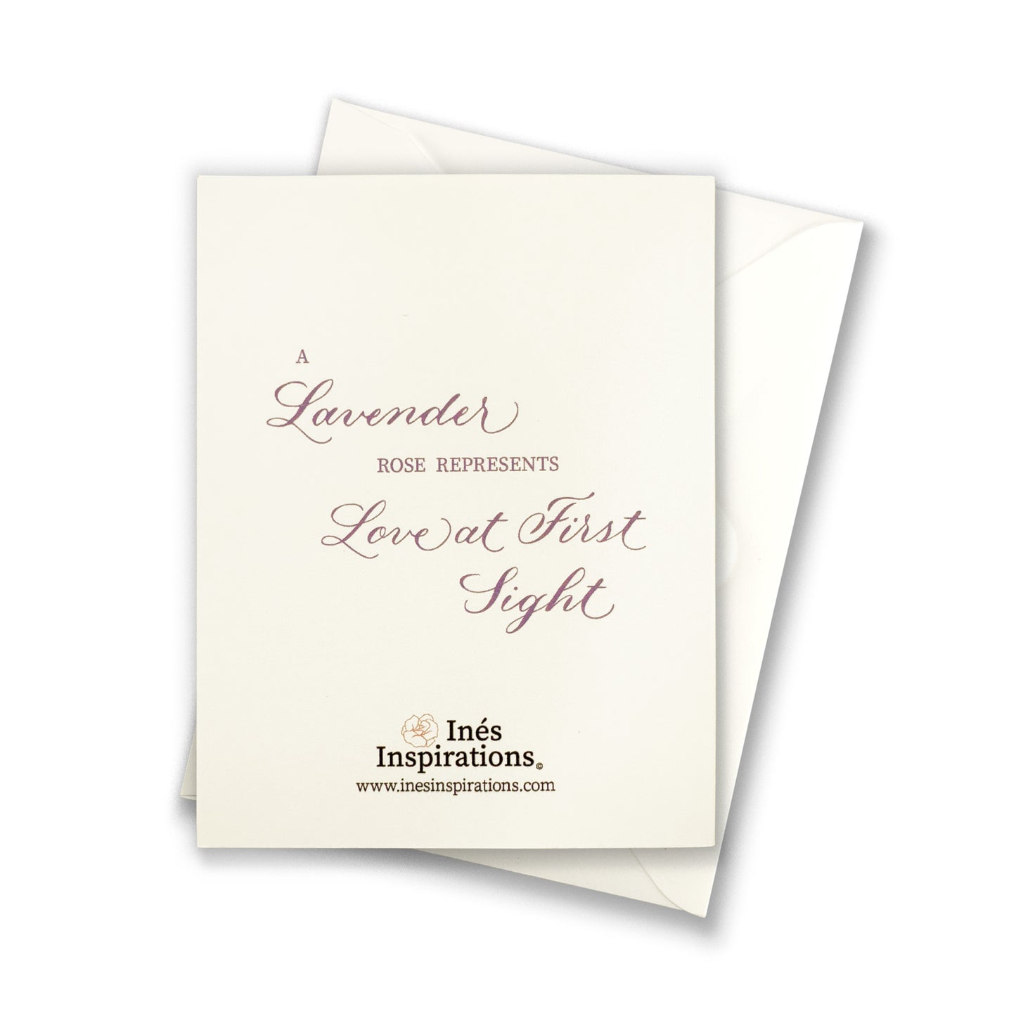 Lavender Colored Single Rose Greeting Cards
