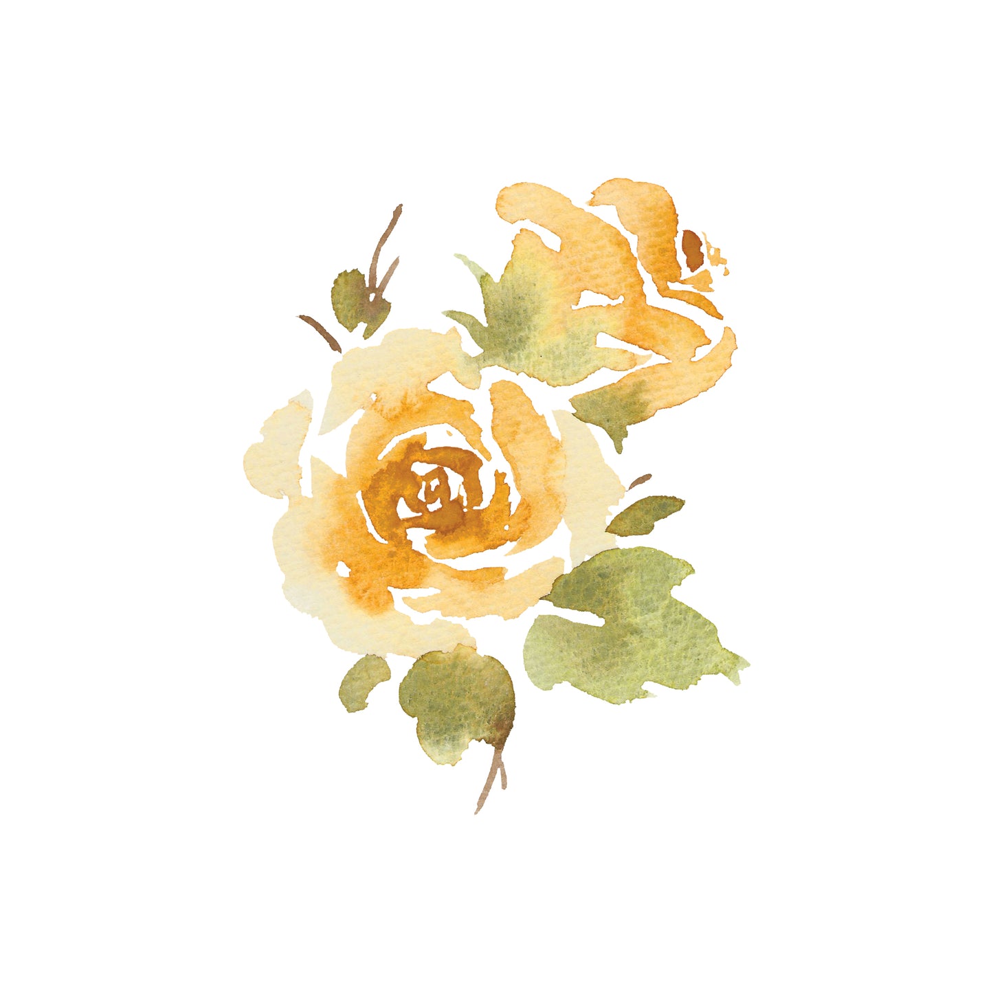 Two Yellow Roses Greeting Card