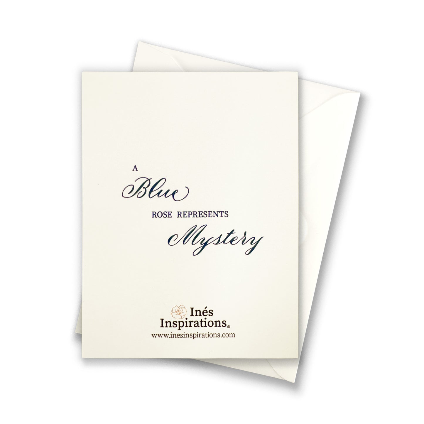 Dark Blue Single Rose Greeting Cards