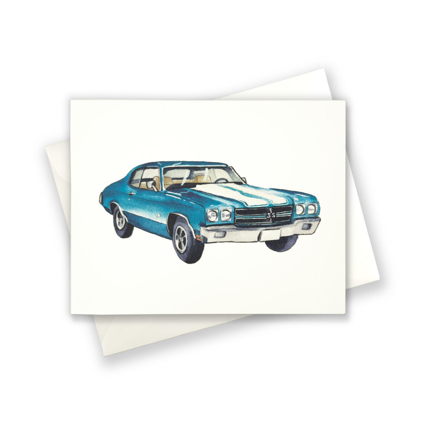 Chevrolet SS Watercolor Car Greeting Card Print