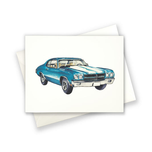 Chevrolet SS Watercolor Car Greeting Card Print