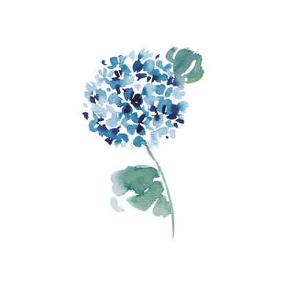 Dark Blue Hydrangea Greeting Card