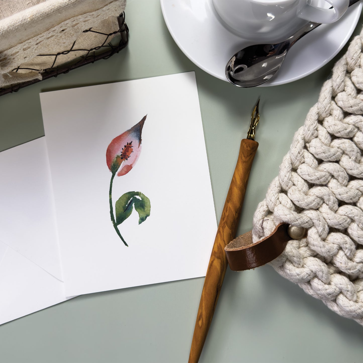 Peace Lily Greeting Card