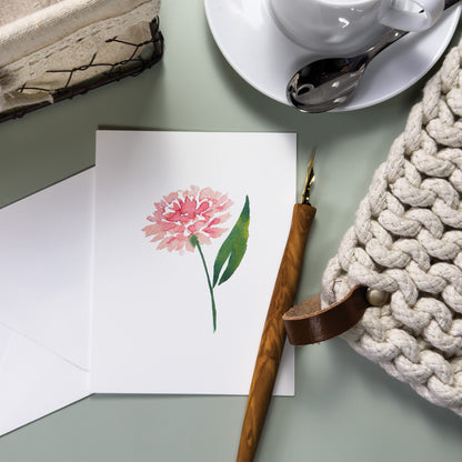 Pink Aster Greeting Card