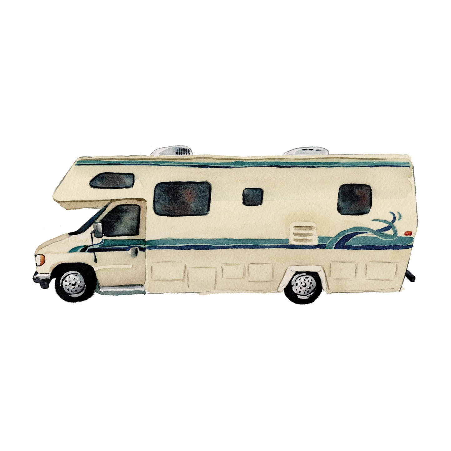 Vintage Camper RV Greeting Card