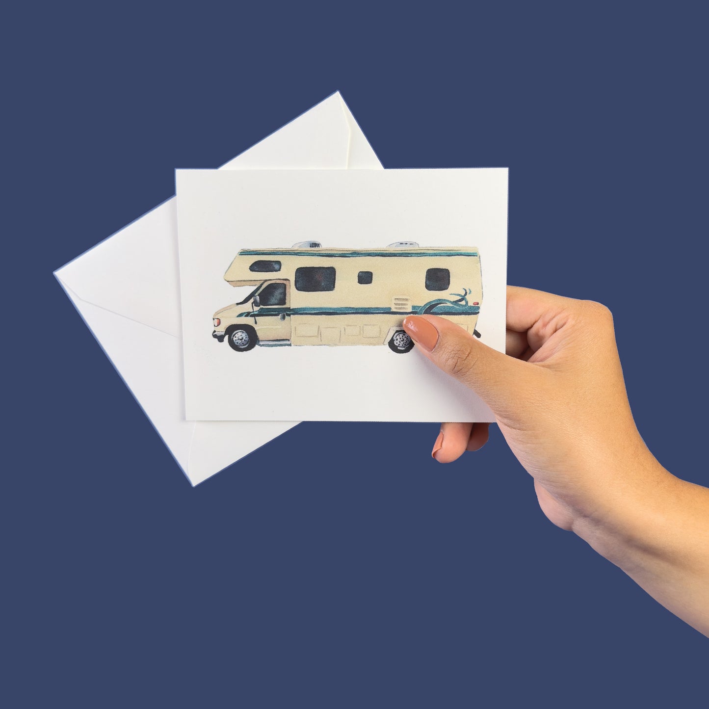 Vintage Camper RV Greeting Card