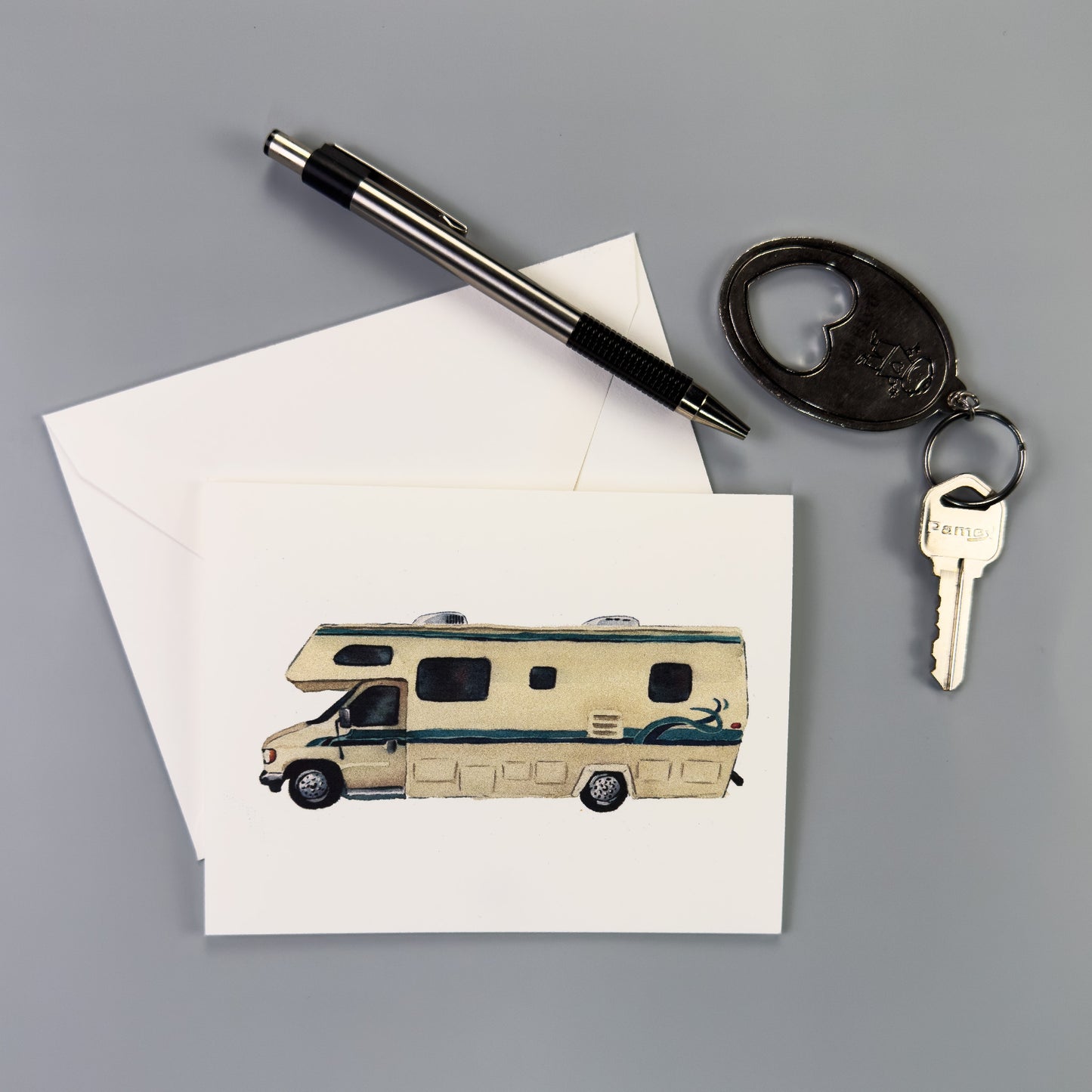 Vintage Camper RV Greeting Card
