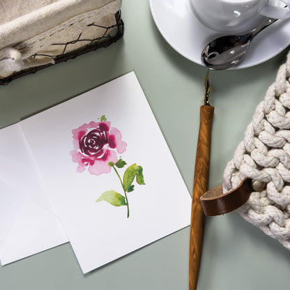 Magenta Rose Greeting Card