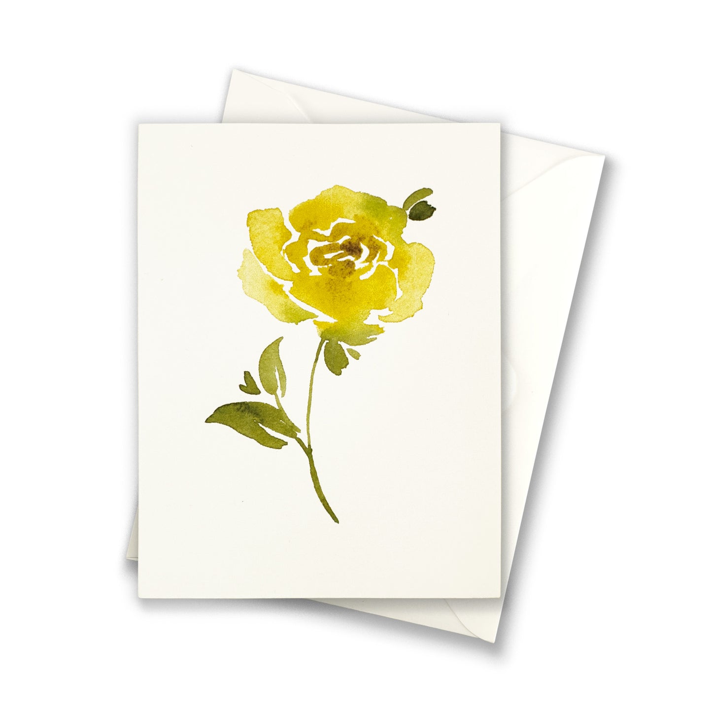 Yellow Rose Greeting Cards