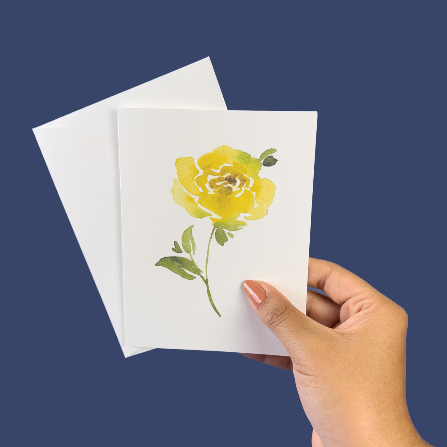 Yellow Rose Greeting Cards